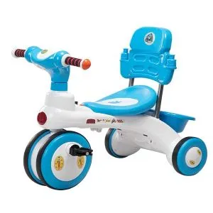 ব্যাকরেস্টসহ Rock Rider 3Y বেবি রাইডার – নীল