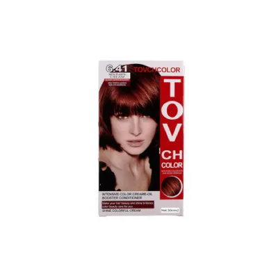 Tovch হেয়ার কালার 30ml*2 - 6.41 ব্লন্ড কপার ইরিডিসেন্ট