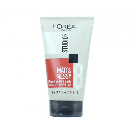 L'Oreal Studio Line 8 Matte & Messy Shine Free Fiber Paste 150ml (Belgium)