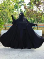 Maryam বোরকা সেট, কালো