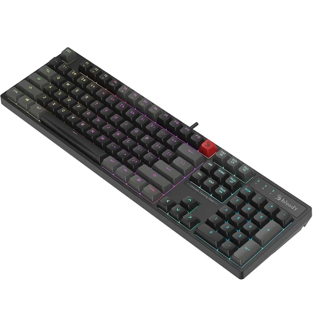 A4Tech Bloody B230N Neon Backlit Wired Black Gaming Keyboard