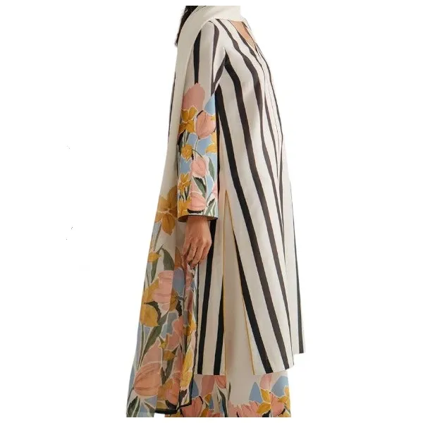 Elegance কটন সিল্ক থ্রি পিস সেট