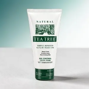 Natural Tea Tree অয়েল কন্ট্রোল ফেসিয়াল ফোম 140g