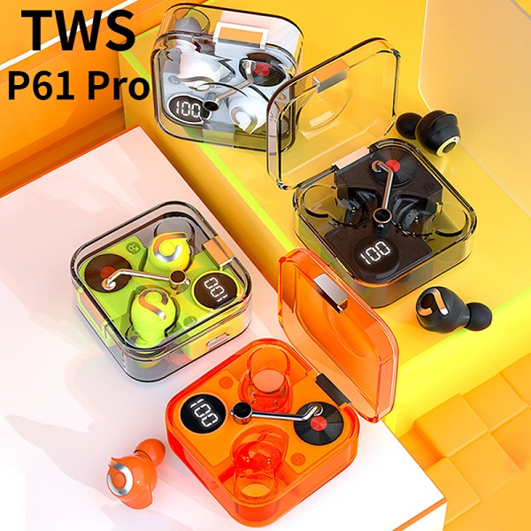 P61 Pro ট্রান্সপারেন্ট TWS ইয়ারবড