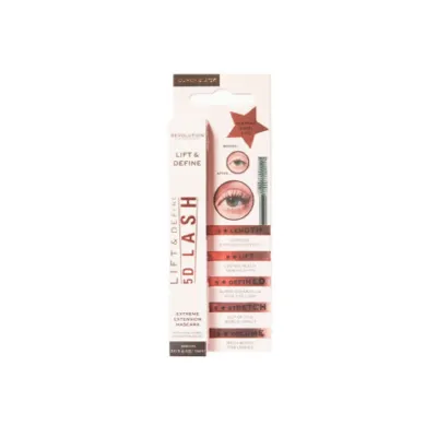 Makeup Revolution 5D Lash মাসকারা - সুপার ব্ল্যাক 14ml