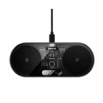 Baseus ডিজিটাল LED ডিসপ্লে 2-in-1 WXSX010101 15W ওয়্যারলেস চার্জার (কালো)
