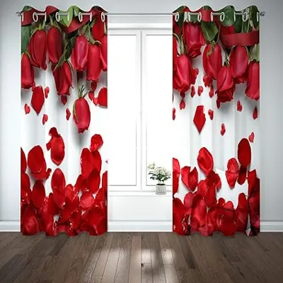 3D প্রিন্ট কার্টেন 2 পিস সেট – 5ft x 7ft