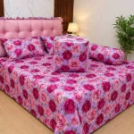 5 Piece Twill Cotton Comforter Set with King Size Bed Sheet