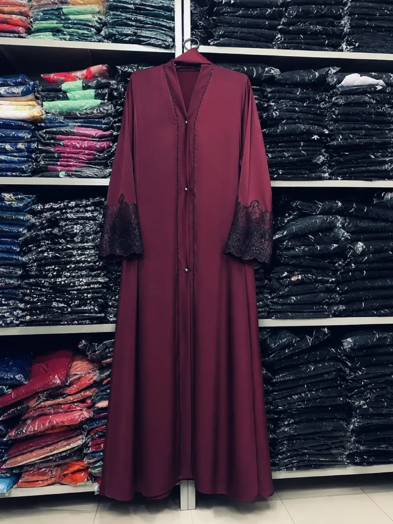 Karchupi Koti Borka in Jafran Fabric, Without Hijab