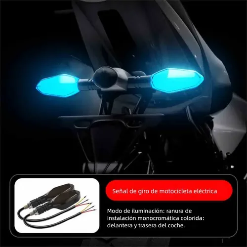 মোটরসাইকেল LED হ্যান্ডেলবার টার্ন সিগন্যাল লাইট (স্টিয়ারিং ল্যাম্প) – 2 পিস