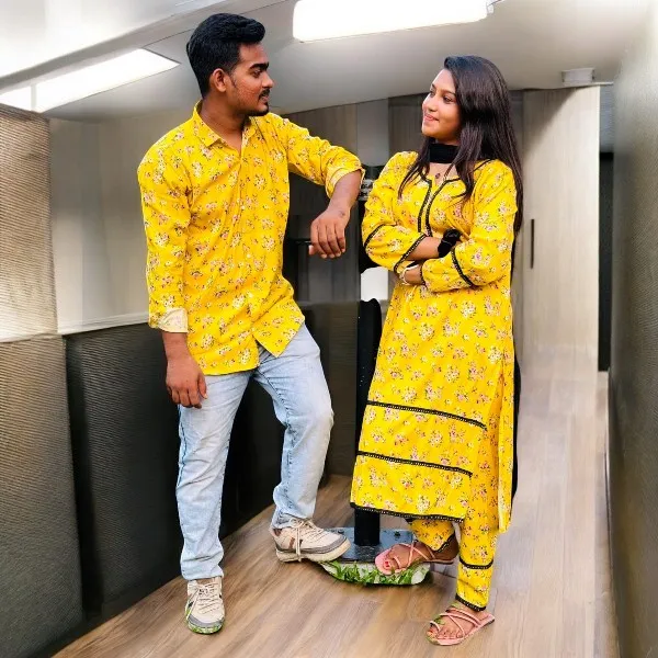 শার্ট ও টু পিস কাপল সেট