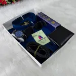 ছেলেদের পিউর কটন চেক শার্ট কম্বো, ঘড়ি, ওয়ালেট ও বেল্টসহ
