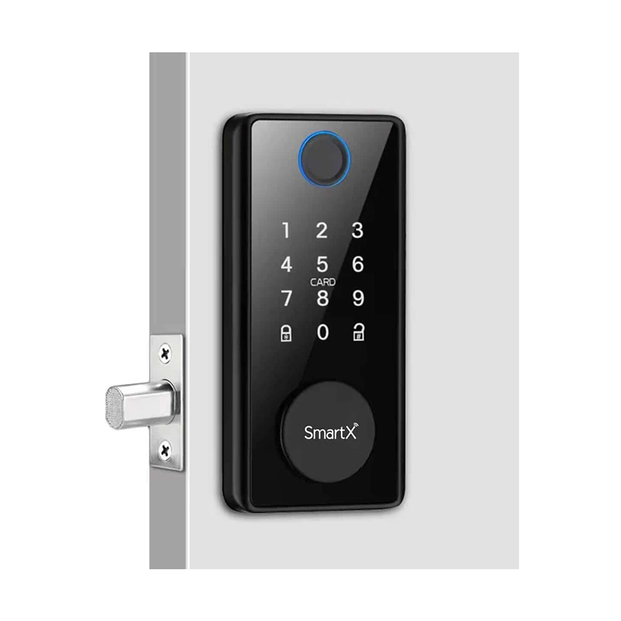 SmartX SX-DBL05 Bluetooth Fingerprint Smart Deadbolt Door Lock, Black