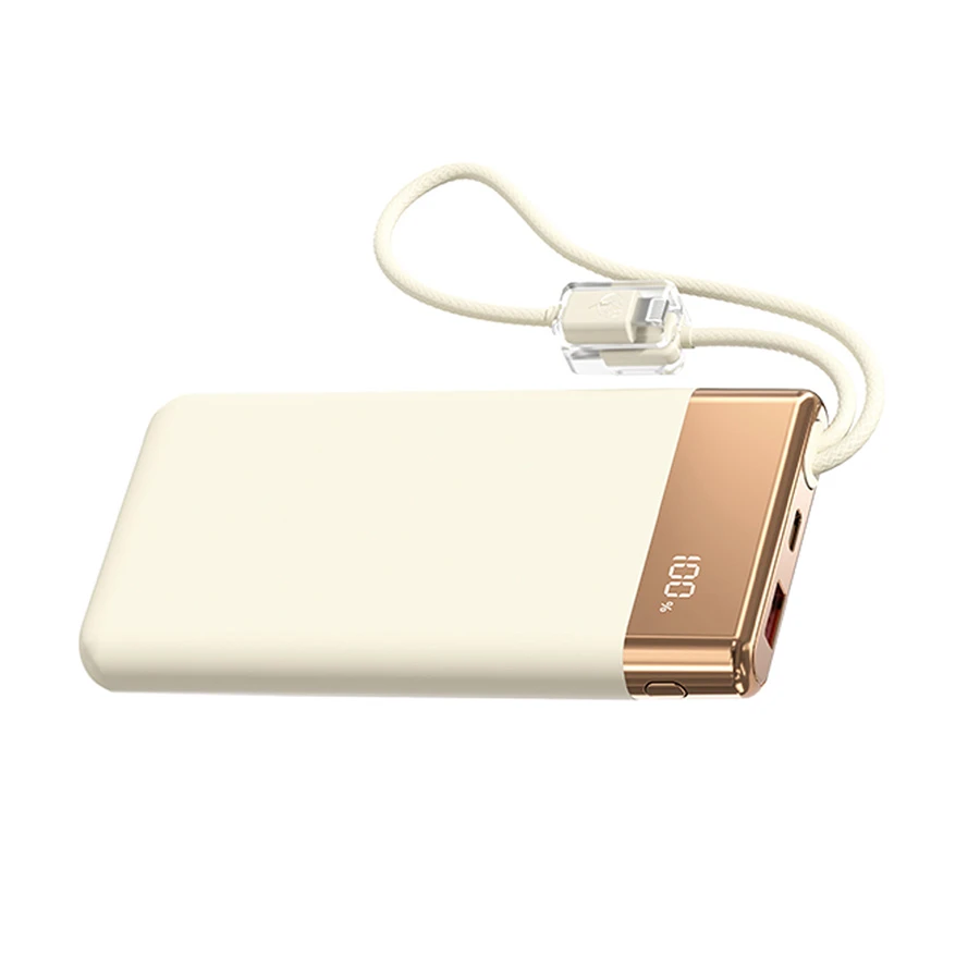 Blisbond W-C03 10000mAh Power Bank with Type-C + Lightning Cable