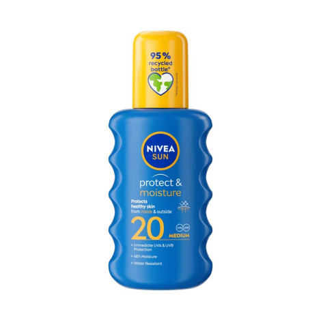 Nivea Sun প্রোটেক্ট অ্যান্ড ময়েশ্চার পাম্প স্প্রে SPF20 200ml