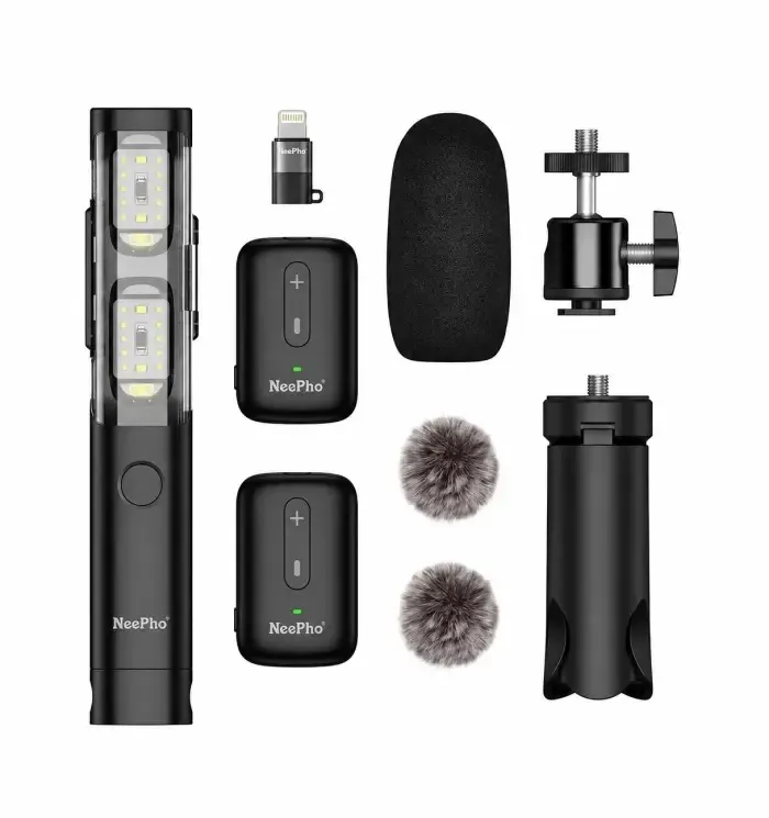 NeePho NP-63 ওয়্যারলেস ল্যাভালিয়ার মাইক্রোফোন কিট