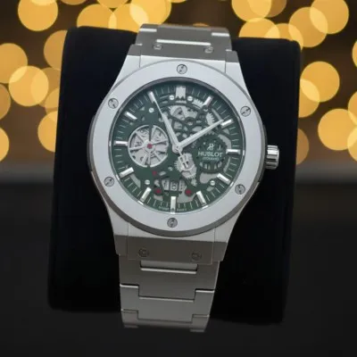 Hublot মেকানিক্যাল স্টেইনলেস স্টিল ঘড়ি (ওয়াটার রেজিস্ট্যান্ট)
