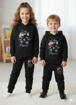 Children's Two-Piece Hoodie Set, Hoodie and Pant, 280-300 GSM