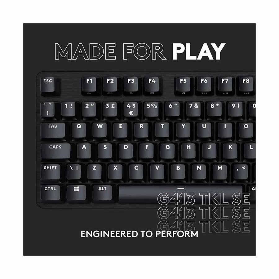 Logitech G413 TKL SE Wired Mechanical Backlit Gaming Keyboard