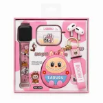 Pop Mart Labubu 2-in-1 সেট - ওয়্যারলেস ইয়ারবাডস ও ওয়াচ স্ট্র্যাপ কম্বো