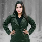 মেয়েদের স্টাইলিশ ওভারকোট – বেল্টসহ লং কোট