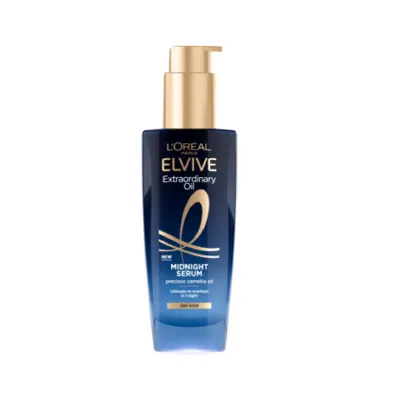 L'Oreal Elvive Extraordinary Oil Midnight হেয়ার সিরাম, শুষ্ক চুলের জন্য 100ml