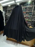 লেস ওয়ার্ক আবায়া ফুল সেট কোটি ও হিজাবসহ, বডি 36 থেকে 46