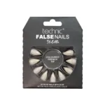 Technic Stiletto কালারড ফ্রেঞ্চ টিপ ফলস নেইল 24টি, গ্লুসহ
