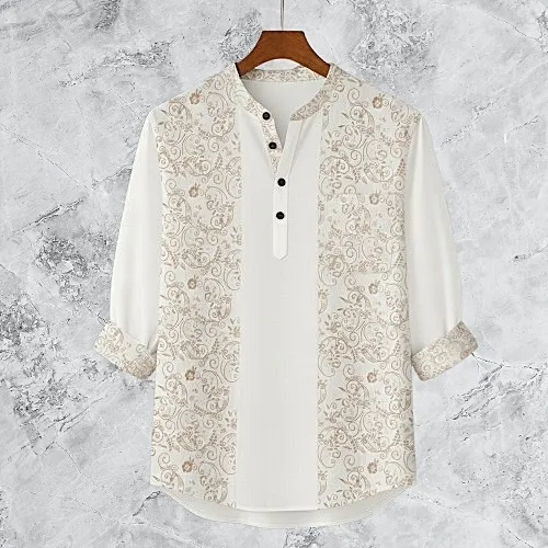 Men's Synthetic and Cotton Blend Katua, Slim Fit, 6 Colours