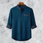 Men's Synthetic and Cotton Blend Katua, Slim Fit, 6 Colours