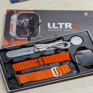 S9 Ultra স্মার্টওয়াচ 3টি স্ট্র্যাপসহ – কালো রং
