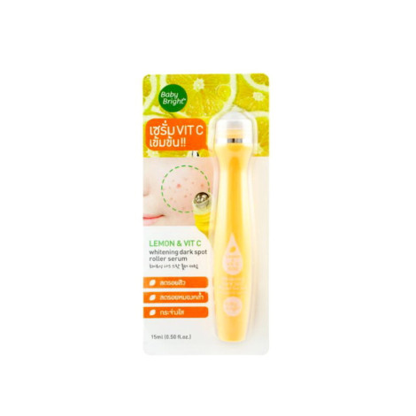 Baby Bright Lemon & Vit. C Whitening Dark Spot Roller Serum 15ml (Thailand)