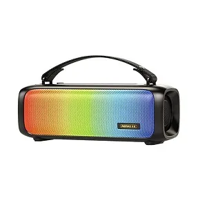 Remax RB-M67 পোর্টেবল সুপার বেস ওয়্যারলেস স্পিকার, RGB লাইট সহ