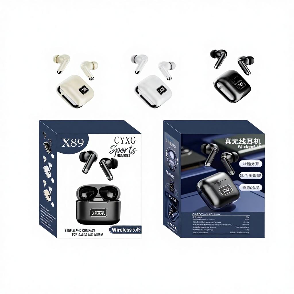 X89 স্পোর্টস হেডসেট ট্রু ওয়্যারলেস ইয়ারবাডস