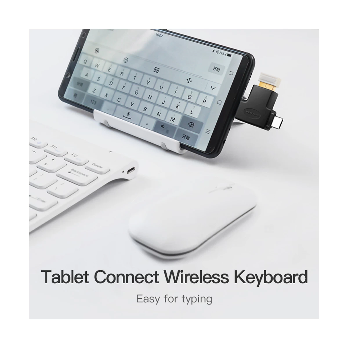 Vention CDIB0 Type-C & Micro USB Male to USB Female Black Converter