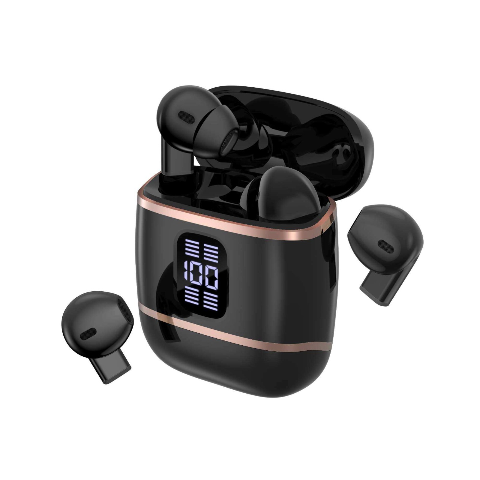J40 4-in-1 ট্রু ওয়্যারলেস ইয়ারবাডস – Bluetooth 5.4, ডুয়াল-সাইড চার্জিং কেস, স্মার্ট LED ডিসপ্লে, নয়েজ ক্যানসেলেশন ও IPX5