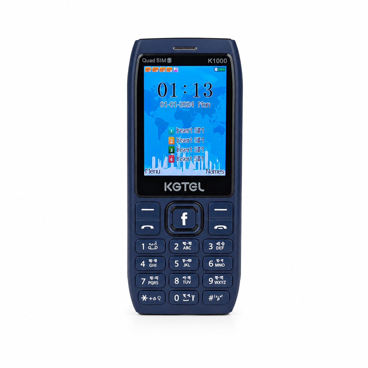 KGTEL K1000 4 সিম মোবাইল ফোন 2500mAh