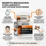 L'Oreal Men Expert Hydra Energetic Anti-Fatigue ছেলেদের ময়েশ্চারাইজার 50ml (পট)
