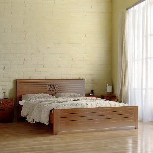 Sidon Wooden King Bed