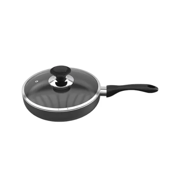 TOPPER ননস্টিক গ্ল্যামার ফ্রাই প্যান ঢাকনাসহ (অ্যাশ) 30 cm
