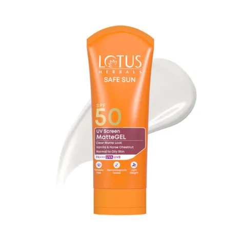 Lotus Herbals Safe Sun UV Screen ম্যাট জেল SPF 50 PA+++ 50 গ্রাম