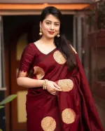 Silk Saree with Afsan Screen Print and Blouse Piece, 6 Colours