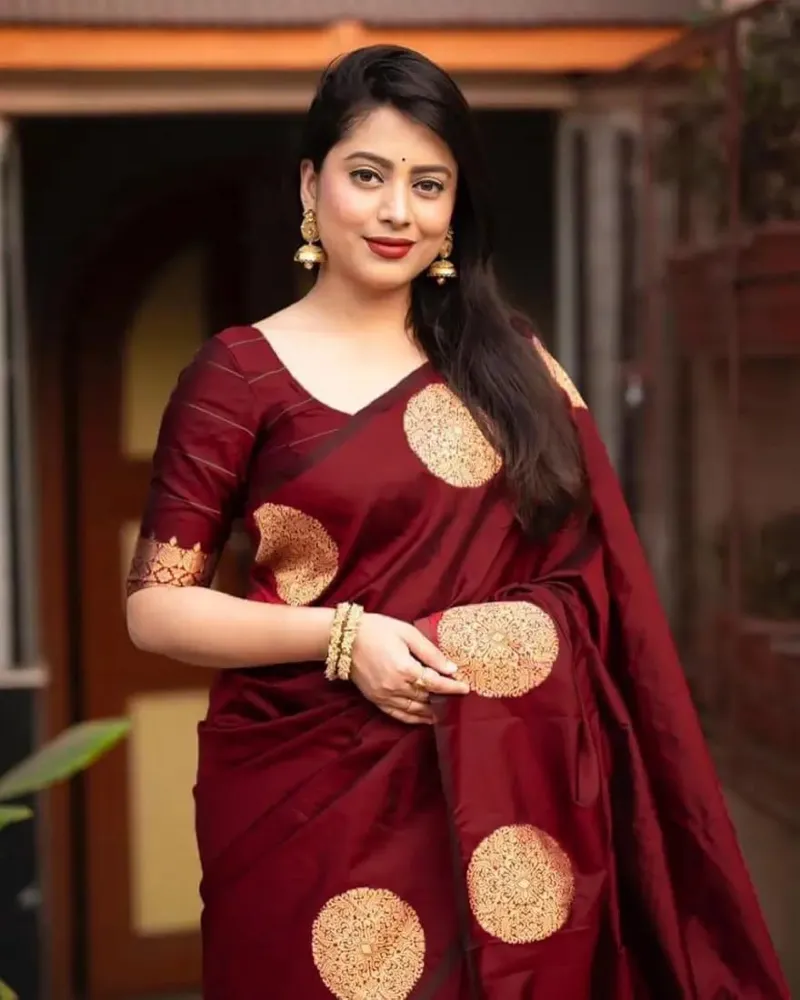 Silk Saree with Afsan Screen Print and Blouse Piece, 6 Colours