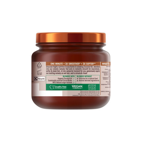 Garnier Ultimate Blends নারকেল তেল ও কোকো বাটার স্মুদিং হেয়ার মাস্ক 340ml
