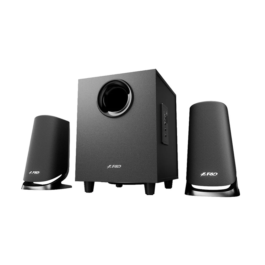 F&D F205BT 2:1 Black Bluetooth Multimedia Speaker