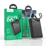 Hoco MMJ-04 20000mAh 35W PD পাওয়ার ব্যাংক, বিল্ট-ইন Type-C ক্যাবল ও LED ডিসপ্লে