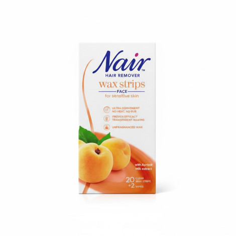 Nair Hair Remover Wax Strips Face For Sensitive Skin 20 Wax Strips (Spain)