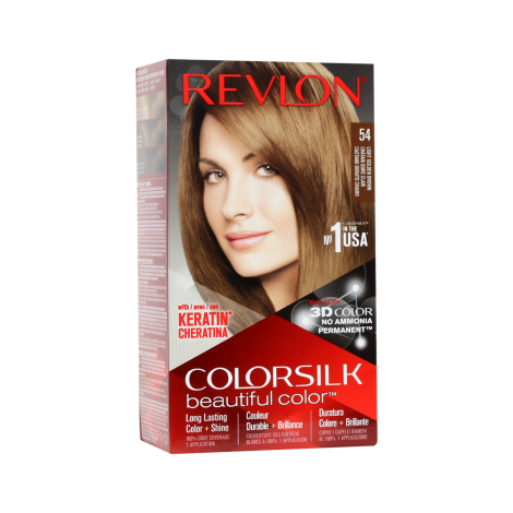 Revlon Colorsilk Beautiful Hair Color - 54 Light Golden Brown (USA)