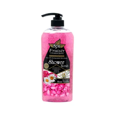 FRUISER Spa রোমান্টিক রোজ ভ্যানিলা শাওয়ার স্ক্রাব 730 মিলি