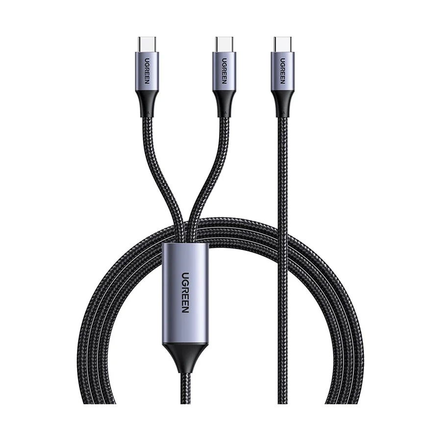 UGREEN US561 35087 USB-C to Dual USB-C 100W 1.5 Meter Charging Cable